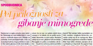 5 idej za gibanje mimogrede